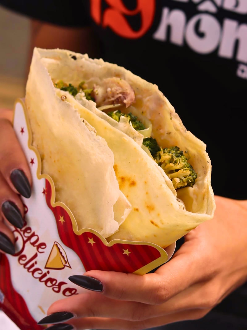 Crepe Francês de Bacalhau
